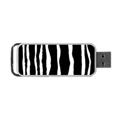 Zebra Background Pattern Portable Usb Flash (two Sides)