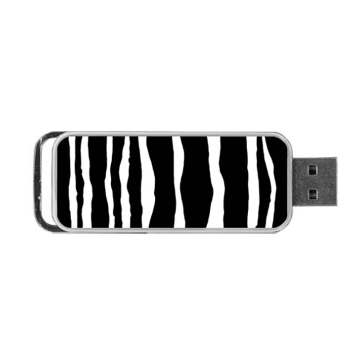 Zebra Background Pattern Portable USB Flash (Two Sides)