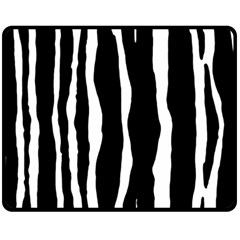 Zebra Background Pattern Double Sided Fleece Blanket (medium)  by Amaryn4rt