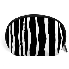 Zebra Background Pattern Accessory Pouches (large)  by Amaryn4rt