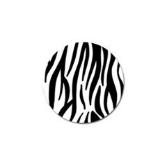 Seamless Zebra A Completely Zebra Skin Background Pattern Golf Ball Marker (4 Pack)