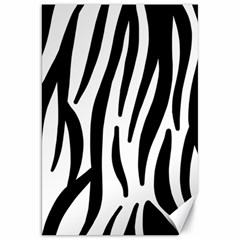 Seamless Zebra A Completely Zebra Skin Background Pattern Canvas 20  X 30   by Amaryn4rt