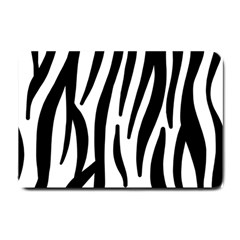 Seamless Zebra A Completely Zebra Skin Background Pattern Small Doormat  by Amaryn4rt