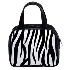 Seamless Zebra A Completely Zebra Skin Background Pattern Classic Handbags (2 Sides) by Amaryn4rt