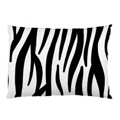 Seamless Zebra A Completely Zebra Skin Background Pattern Pillow Case by Amaryn4rt