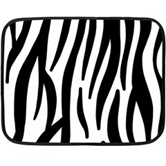 Seamless Zebra A Completely Zebra Skin Background Pattern Fleece Blanket (mini) by Amaryn4rt