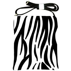 Seamless Zebra A Completely Zebra Skin Background Pattern Shoulder Sling Bags by Amaryn4rt