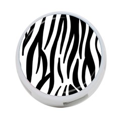 Seamless Zebra A Completely Zebra Skin Background Pattern 4-port Usb Hub (two Sides)  by Amaryn4rt