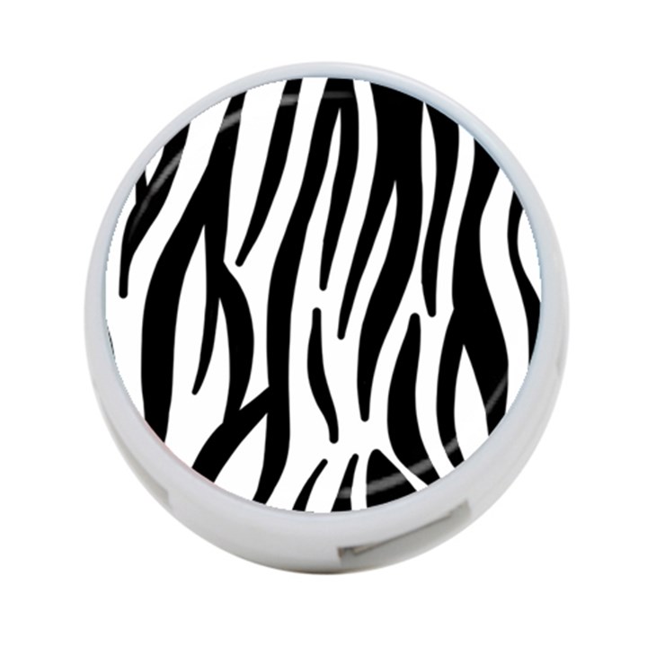 Seamless Zebra A Completely Zebra Skin Background Pattern 4-Port USB Hub (Two Sides) 