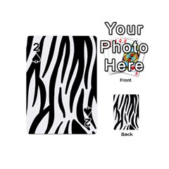 Seamless Zebra A Completely Zebra Skin Background Pattern Playing Cards 54 (mini)  by Amaryn4rt