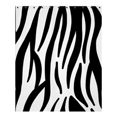 Seamless Zebra A Completely Zebra Skin Background Pattern Shower Curtain 60  X 72  (medium) 