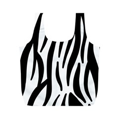 Seamless Zebra A Completely Zebra Skin Background Pattern Full Print Recycle Bags (m)  by Amaryn4rt