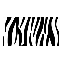 Seamless Zebra A Completely Zebra Skin Background Pattern Satin Shawl by Amaryn4rt