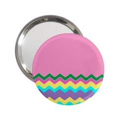 Easter Chevron Pattern Stripes 2 25  Handbag Mirrors by Amaryn4rt