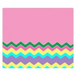 Easter Chevron Pattern Stripes Double Sided Flano Blanket (Small)  50 x40  Blanket Front