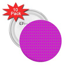 Clovers On Pink 2 25  Buttons (10 Pack) 