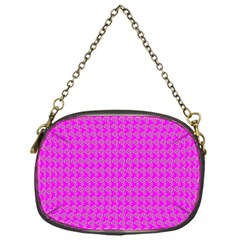 Clovers On Pink Chain Purses (one Side)  by PhotoNOLA