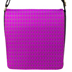 Clovers On Pink Flap Messenger Bag (s)