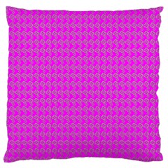 Clovers On Pink Standard Flano Cushion Case (one Side)