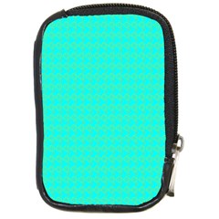 Clovers On Blue Compact Camera Cases by PhotoNOLA