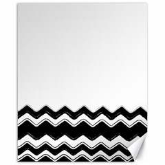 Chevrons Black Pattern Background Canvas 16  X 20   by Amaryn4rt