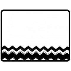 Chevrons Black Pattern Background Fleece Blanket (large) 