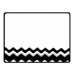 Chevrons Black Pattern Background Double Sided Fleece Blanket (small) 