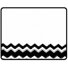 Chevrons Black Pattern Background Double Sided Fleece Blanket (medium) 