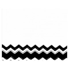 Chevrons Black Pattern Background Double Sided Flano Blanket (medium) 