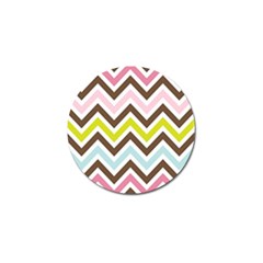 Chevrons Stripes Colors Background Golf Ball Marker (4 Pack)