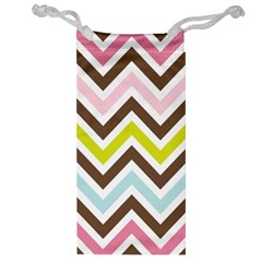 Chevrons Stripes Colors Background Jewelry Bag by Amaryn4rt