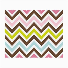 Chevrons Stripes Colors Background Small Glasses Cloth (2-side) by Amaryn4rt