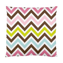 Chevrons Stripes Colors Background Standard Cushion Case (one Side) by Amaryn4rt