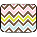 Chevrons Stripes Colors Background Fleece Blanket (Mini) 35 x27  Blanket