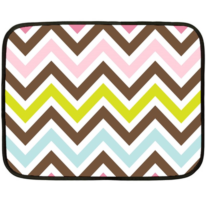 Chevrons Stripes Colors Background Fleece Blanket (Mini)