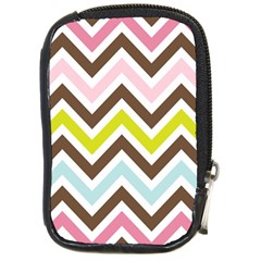 Chevrons Stripes Colors Background Compact Camera Cases by Amaryn4rt