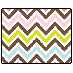 Chevrons Stripes Colors Background Fleece Blanket (medium) 