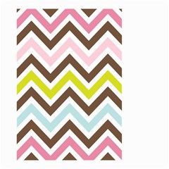 Chevrons Stripes Colors Background Small Garden Flag (two Sides)