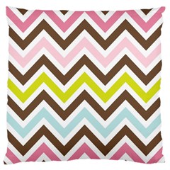 Chevrons Stripes Colors Background Standard Flano Cushion Case (two Sides)