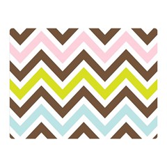 Chevrons Stripes Colors Background Double Sided Flano Blanket (mini) 