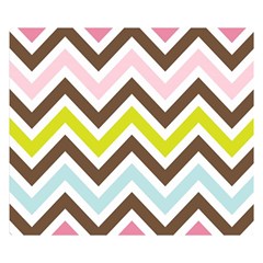 Chevrons Stripes Colors Background Double Sided Flano Blanket (small) 