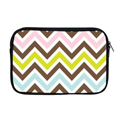 Chevrons Stripes Colors Background Apple Macbook Pro 17  Zipper Case