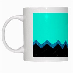 Pattern Digital Painting Lines Art White Mugs by Amaryn4rt