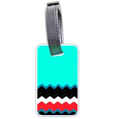 Pattern Digital Painting Lines Art Luggage Tags (one Side)  by Amaryn4rt