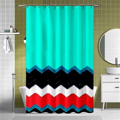 Pattern Digital Painting Lines Art Shower Curtain 48  X 72  (small) 