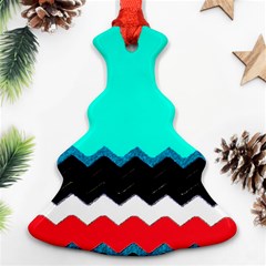 Pattern Digital Painting Lines Art Ornament (christmas Tree) 