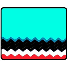 Pattern Digital Painting Lines Art Double Sided Fleece Blanket (medium) 