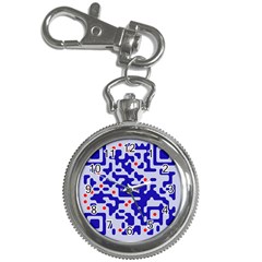 Digital Computer Graphic Qr Code Is Encrypted With The Inscription Key Chain Watches by Amaryn4rt