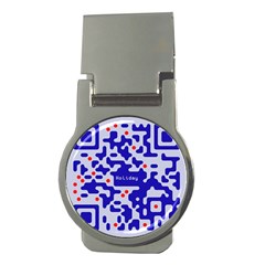 Digital Computer Graphic Qr Code Is Encrypted With The Inscription Money Clips (round)  by Amaryn4rt