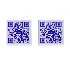 Digital Computer Graphic Qr Code Is Encrypted With The Inscription Cufflinks (square) by Amaryn4rt